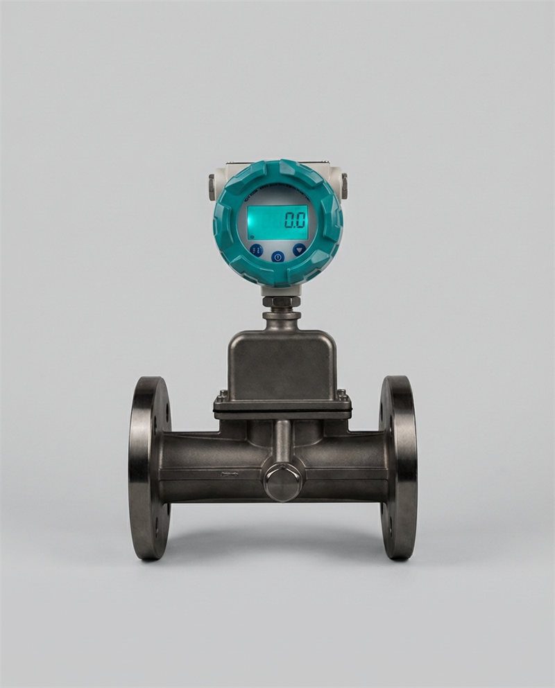 Swirling vortex flowmeter