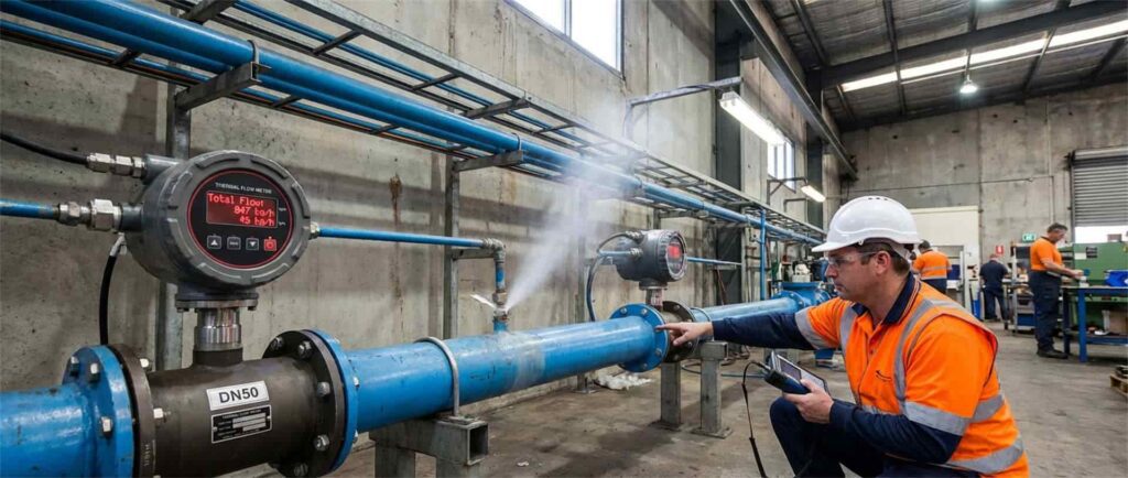 thermal dispersion flow meter