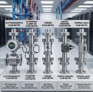 inline flow meters for data center cooling