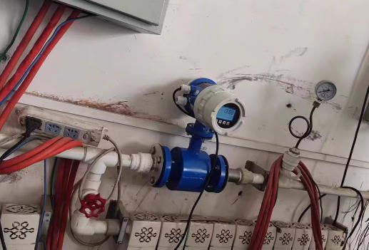 water flow meter installation