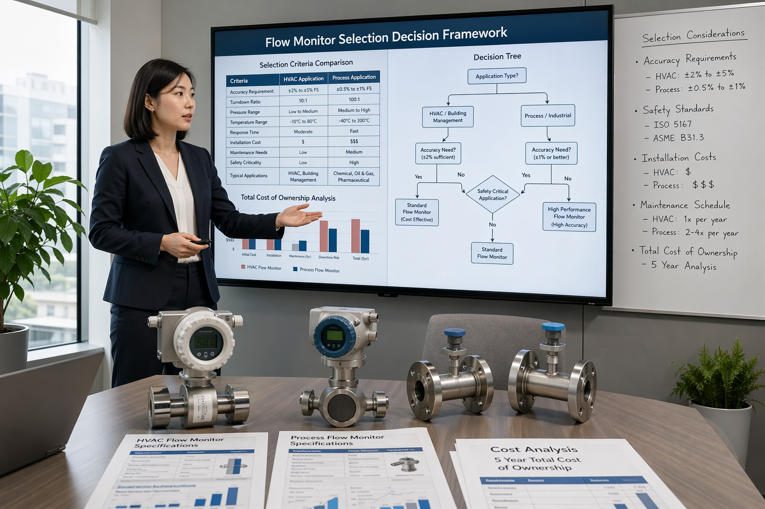 HVAC vs process flow monitors