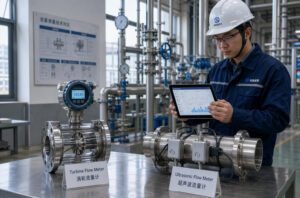 turbine vs ultrasonic flow meter chemical industry