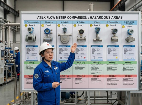 ATEX certified flow meters hazardous environments