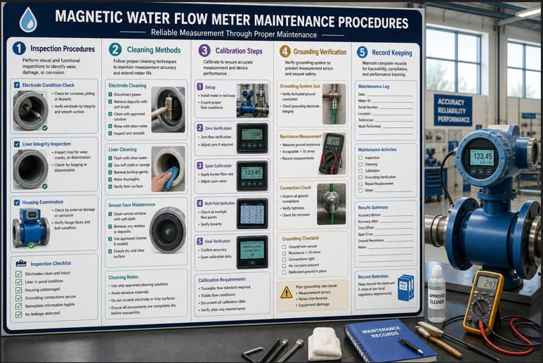 magnetic water flow meter maintenance