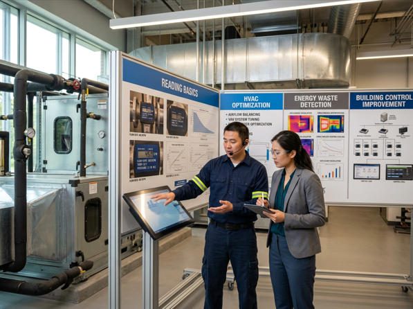 thermal mass meter readings HVAC optimization