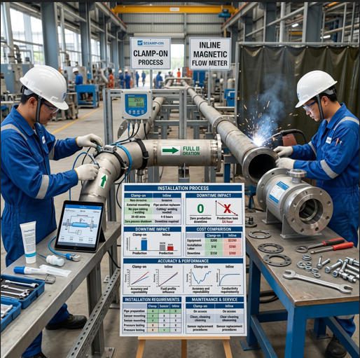 Clamp On vs Inline Flow Meter Plant Manager Decision Guide