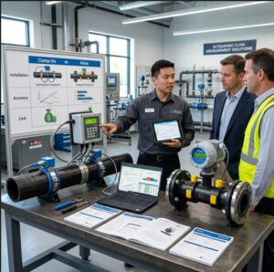 clamp on vs inline ultrasonic flow meters