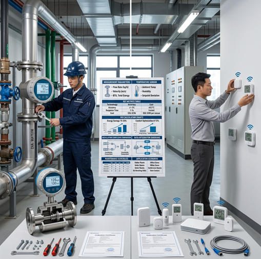 thermal mass meter vs indoor temperature sensor building monitoring