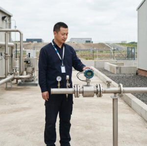 thermal mass flow meter biogas digester gas renewable energy