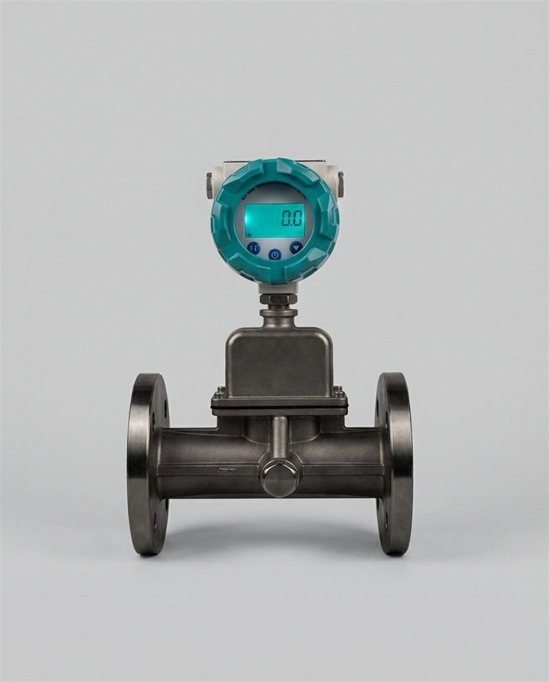 Swirling vortex flowmeter