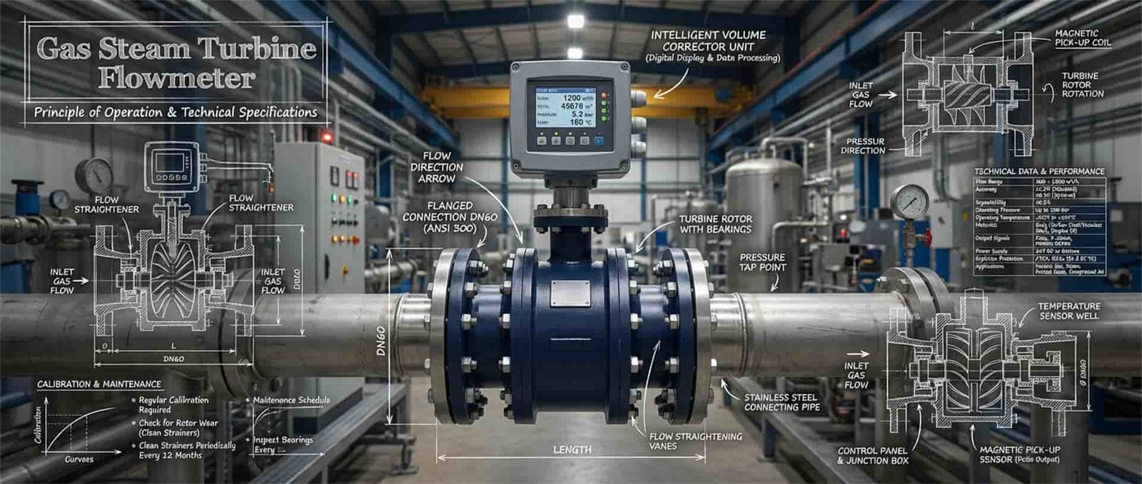Turbine flow Meter Emerson