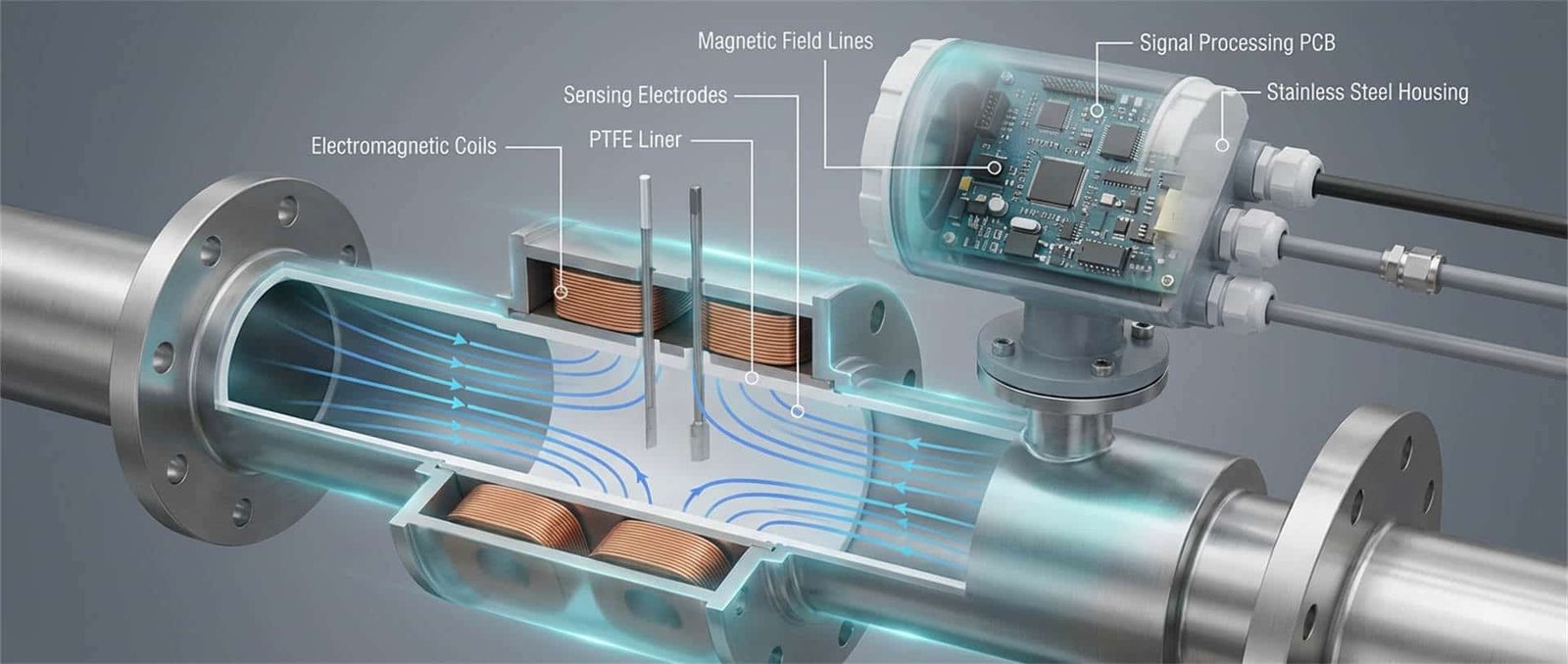 krohne electromagnetic flow meter