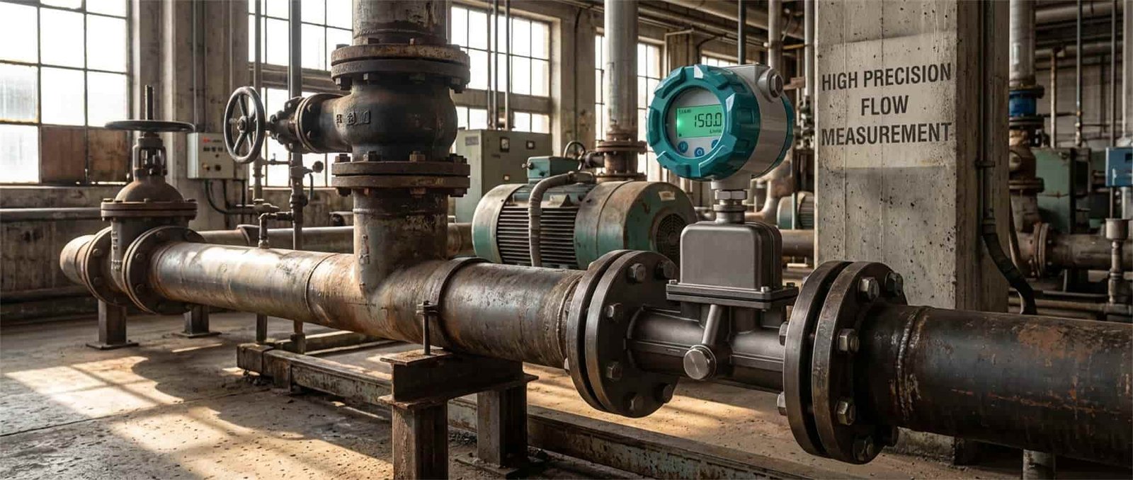 spiral vortex flow meter