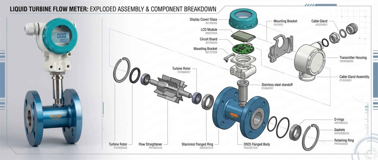 working principle of vortex flow meter