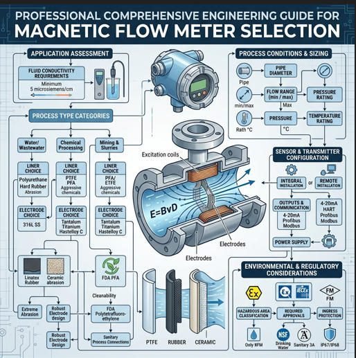 Magnetic Flow Meter Selection Guide for Engineers