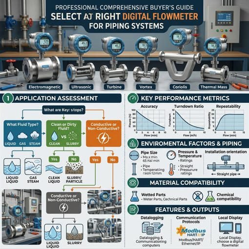 How to Select the Right Digital Flowmeter for Your Piping System: A ...