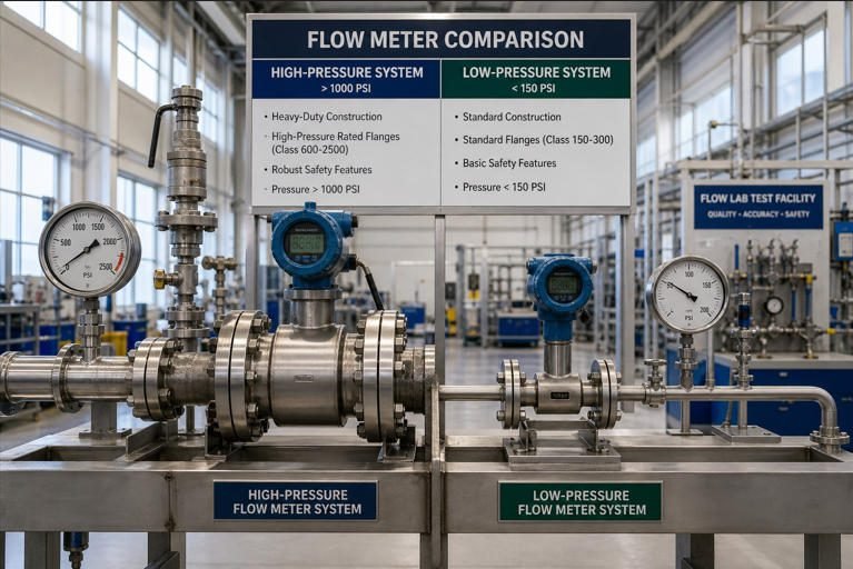 High vs Low Pressure Flow Meters: Engineer Selection